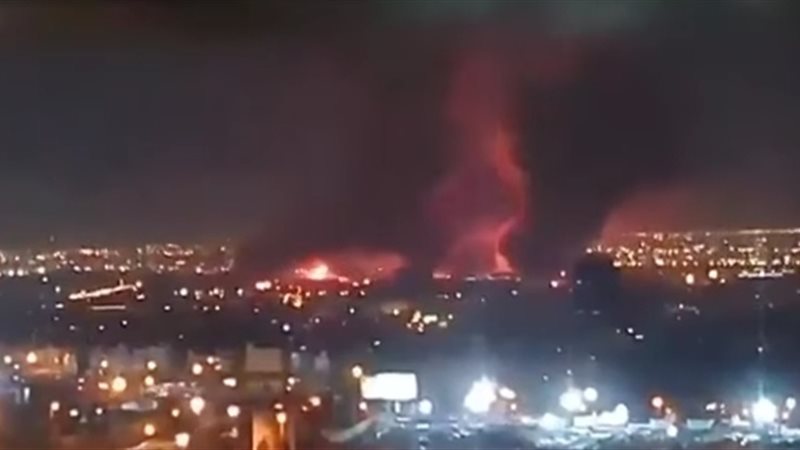 قصــف مطار مهرأباد