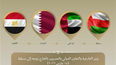 وزير الخارجية المصري يصل المحطه الثالثه مسقط لتأكيد التضامن مع عُمان