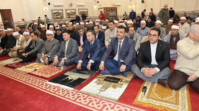 محافظ المنوفية يشهد الاحتفال بليلة القدر بمسجد الرؤوف الرحيم بشبين الكوم