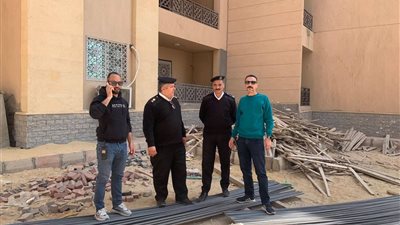 جهاز حدائق أكتوبر يواصل حملات إزالة مخالفات البناء فى مهدها