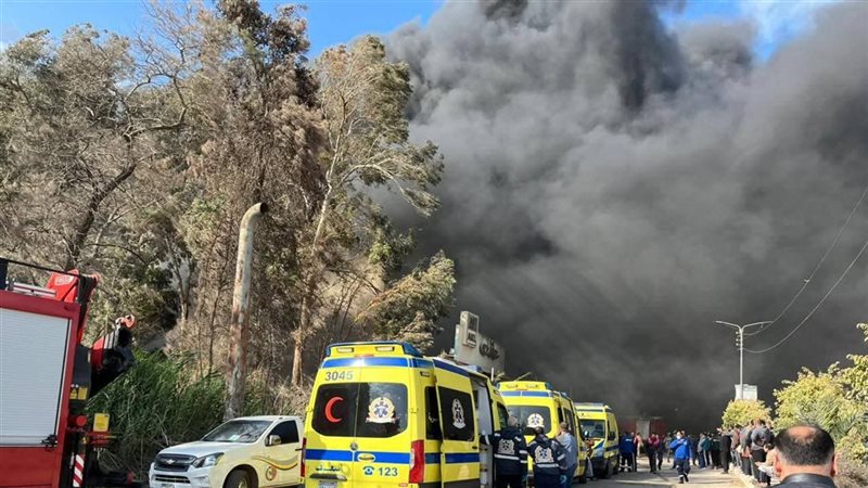حريق مصنع عقل بطلخا