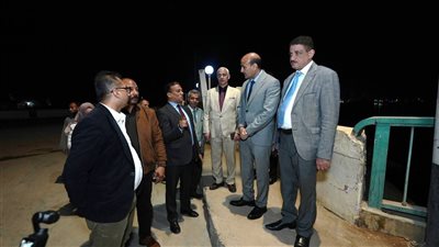 محافظ أسيوط في جولة مسائية لمتابعة تطوير كوبري نجع سبع