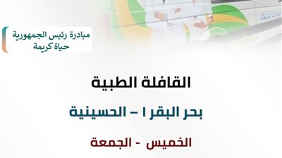 تحت مظلة حياة كريمة..قافلة طبية علاجية مجانية بقرية بحر البقر1 بالشرقية 