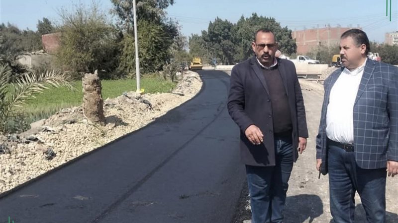 رصف طريق جسر مصرف