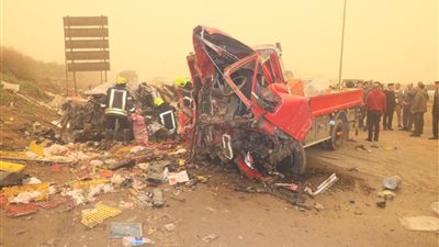فاجعة في المنوفية..مصرع 8 من قرية واحدة في حادث مروع بالسادات 