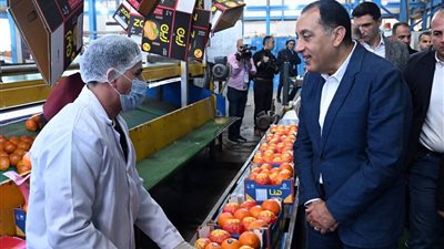 رئيس الوزراء يتفقد محطة الصواف لتعبئة الموالح والحاصلات الزراعية