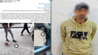 لحجزه الاسفلت بالأحجار بوسط البلد.. ضبط منادي سيارات احتكر الطريق