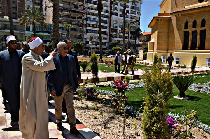 محافظ بورسعيد يفتتح أعمال تطوير مسجد لطفي شبارة
