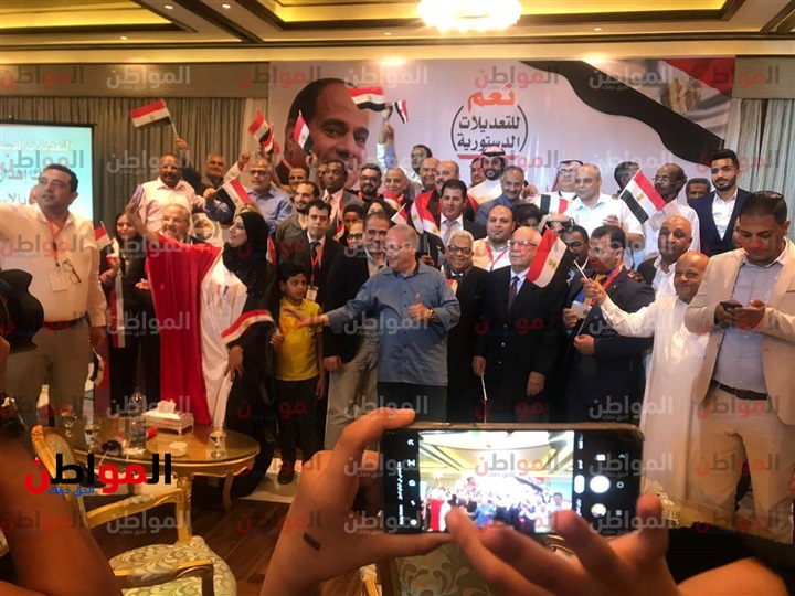 فيديو|احتفالات الجالية المصرية في جدة بـ التعديلات الدستورية 2019