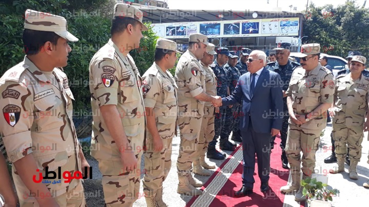 «الغضبان» يزور مركز عمليات القوات المسلحة لمتابعة الاستفتاء ببورسعيد
