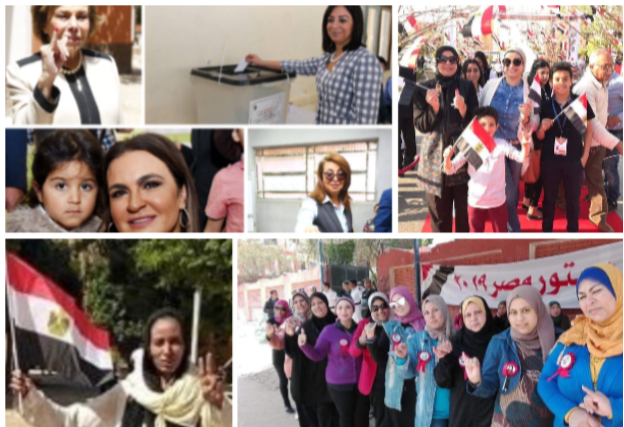 فيديو| من وزيرة لـ ربة منزل ..النساء تتصدر استفتاء التعديلات الدستورية 2019