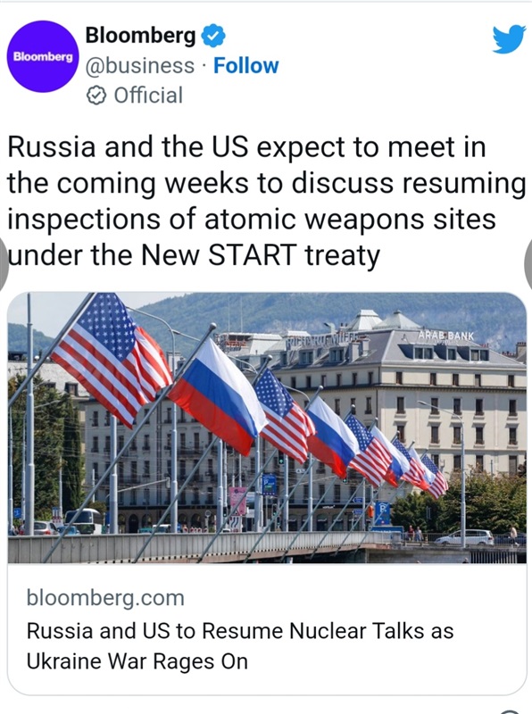 بشأن معاهدة "نيو ستارت".. لقاء ثنائي مرتقب بين روسيا وأمريكا