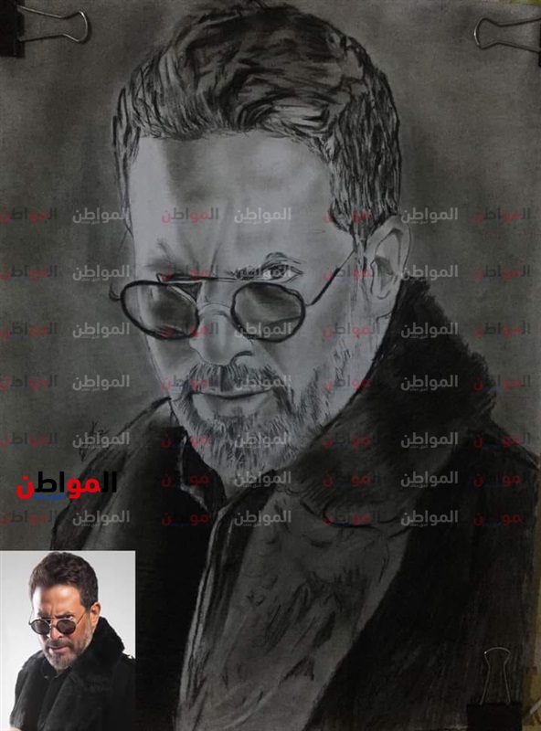 خاص| زكريا كميل .. رسام موهوب من المنيا يبهر الجمهور بلوحاته الفنية