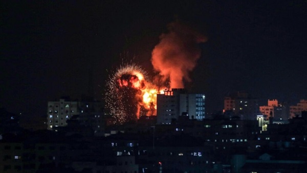 صورة من القصف الإسرائيلي