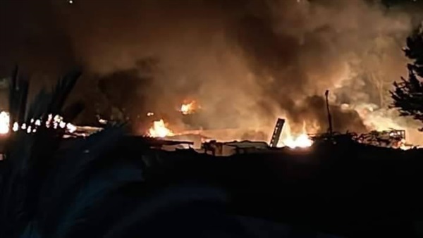 حريق بمدينة العبور