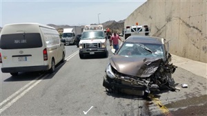 إصابة 7 ركاب في حادث