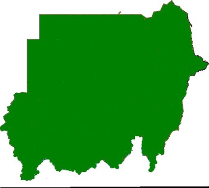 خريطة السودان 