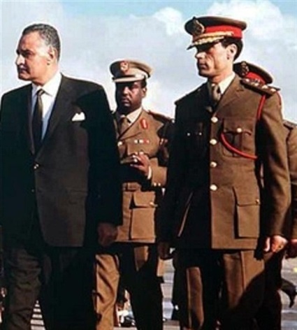 القذافي وناصر