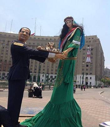 تمثال لـ الرئيس السيسي
