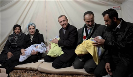 أردوغان في مخيمات