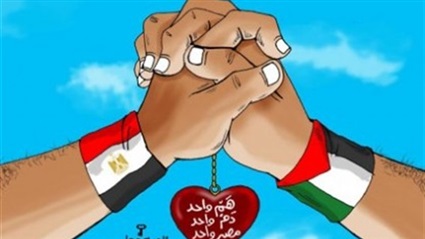 مصر وفلسطين - رسمة