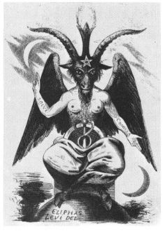 رسم تعبيري للشيطان