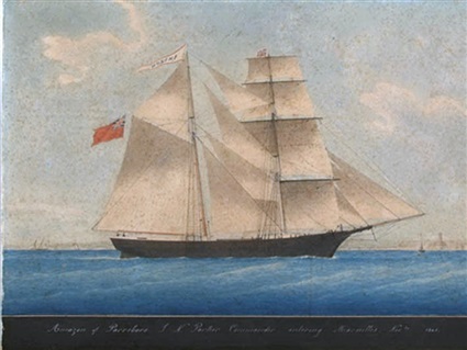 في 1861 رسمت السفينة