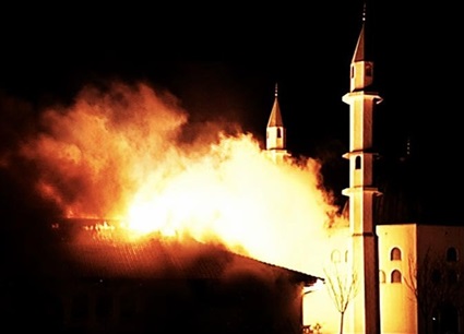 حريق مسجد