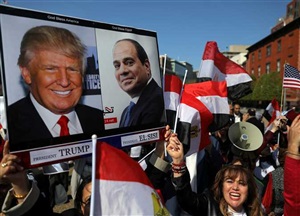 شاهد| «تحيا مصر وأمريكا»
